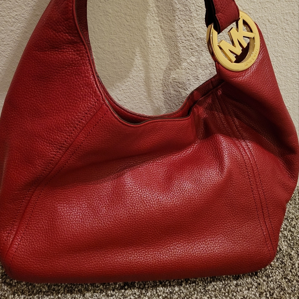 Michael Kors MK Red Hobo